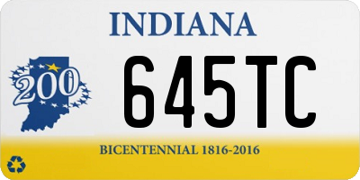 IN license plate 645TC