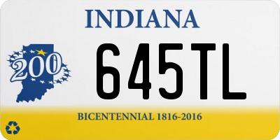 IN license plate 645TL