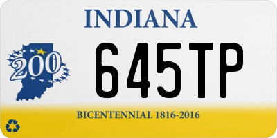 IN license plate 645TP