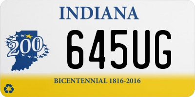 IN license plate 645UG