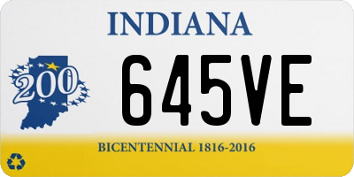 IN license plate 645VE