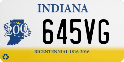 IN license plate 645VG