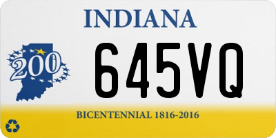 IN license plate 645VQ