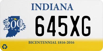 IN license plate 645XG