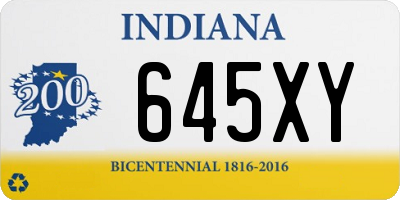 IN license plate 645XY