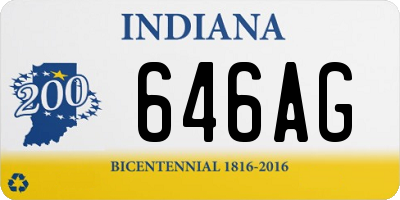 IN license plate 646AG