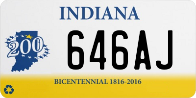 IN license plate 646AJ