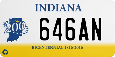 IN license plate 646AN