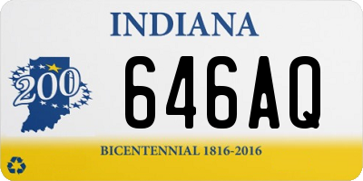 IN license plate 646AQ