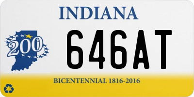 IN license plate 646AT