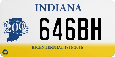 IN license plate 646BH