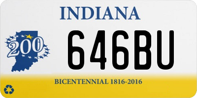 IN license plate 646BU