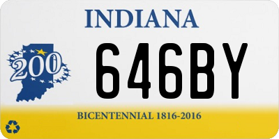 IN license plate 646BY