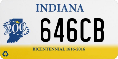 IN license plate 646CB