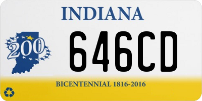 IN license plate 646CD