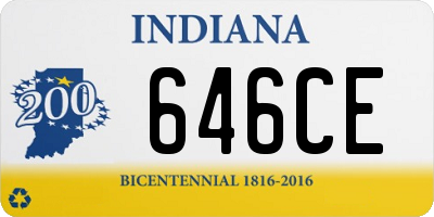 IN license plate 646CE