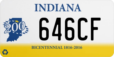 IN license plate 646CF