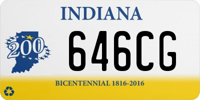 IN license plate 646CG