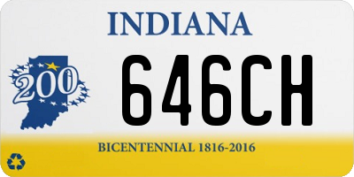 IN license plate 646CH