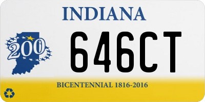 IN license plate 646CT