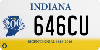 IN license plate 646CU