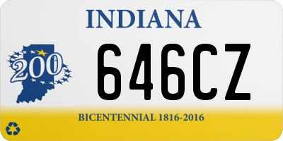 IN license plate 646CZ