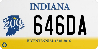 IN license plate 646DA