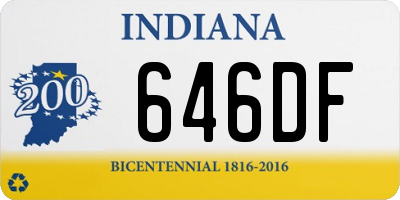 IN license plate 646DF