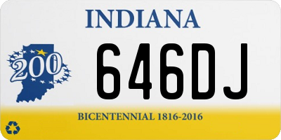 IN license plate 646DJ