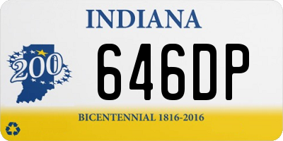 IN license plate 646DP