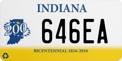 IN license plate 646EA