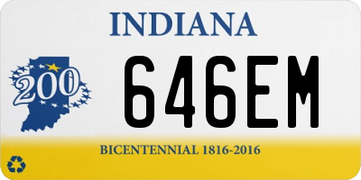 IN license plate 646EM