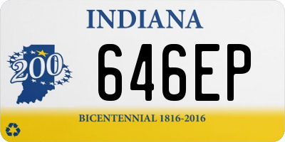 IN license plate 646EP