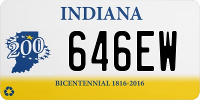 IN license plate 646EW