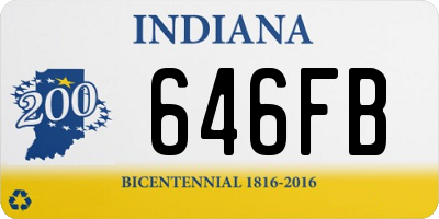 IN license plate 646FB