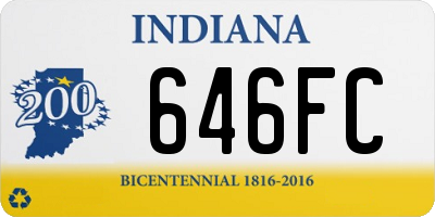 IN license plate 646FC