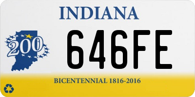 IN license plate 646FE