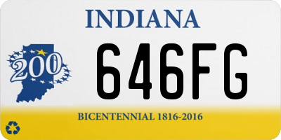 IN license plate 646FG