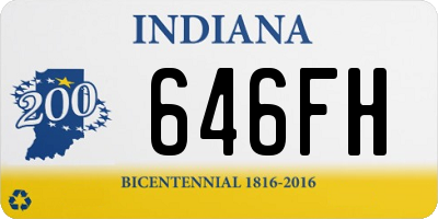 IN license plate 646FH