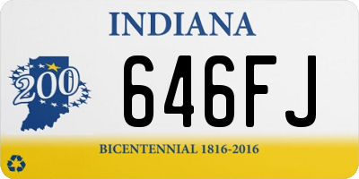 IN license plate 646FJ