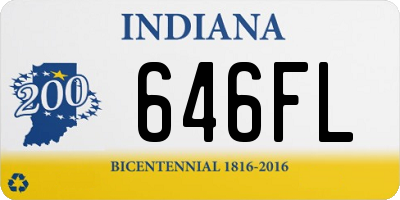 IN license plate 646FL