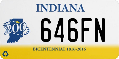 IN license plate 646FN