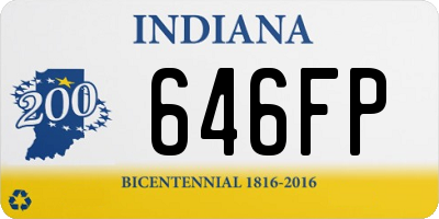 IN license plate 646FP