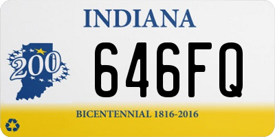 IN license plate 646FQ