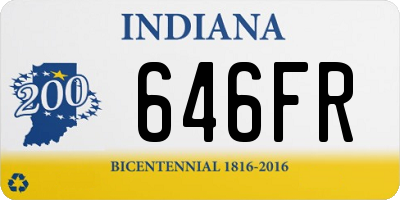 IN license plate 646FR