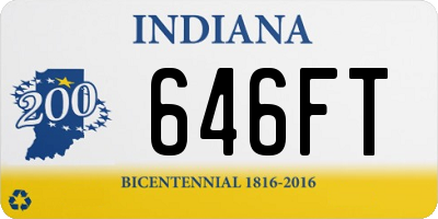 IN license plate 646FT