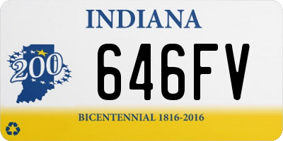 IN license plate 646FV