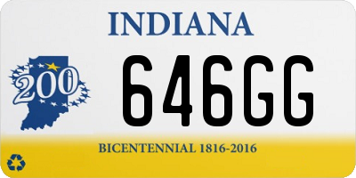 IN license plate 646GG