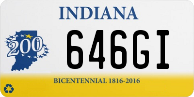 IN license plate 646GI