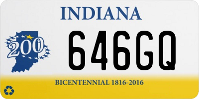 IN license plate 646GQ